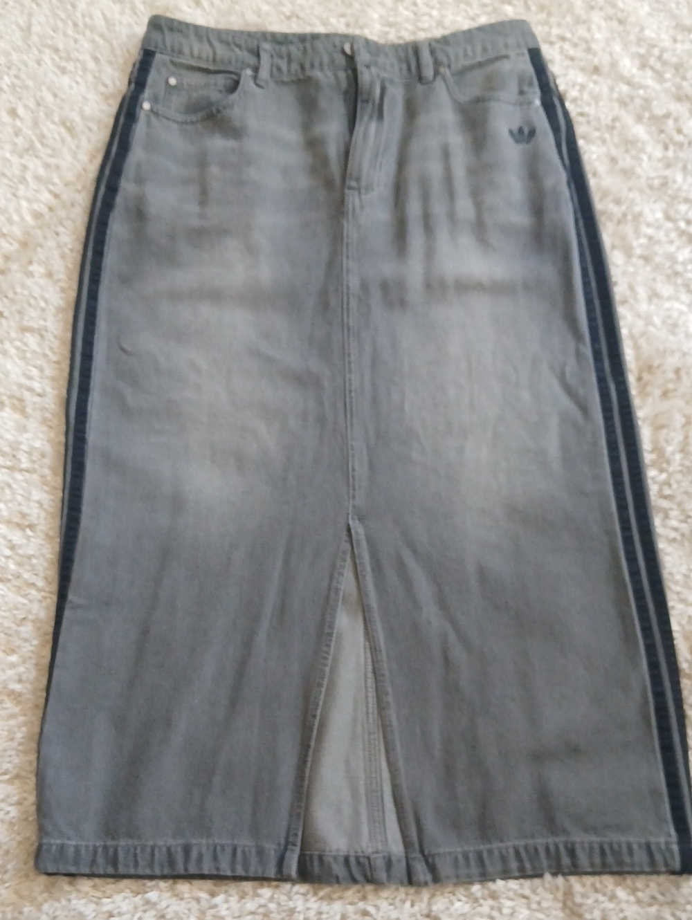 ADIDAS DENIM LONG SKIRT